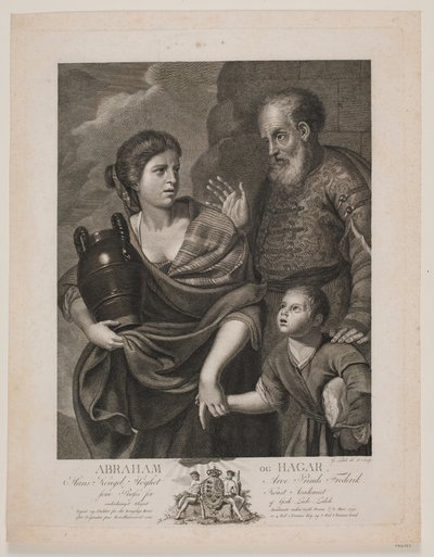 Abraham and Hagar by Gerhard Ludvig Lahde