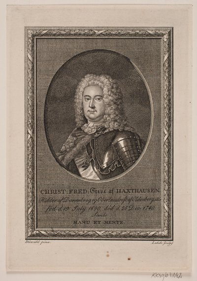 Christian Frederik, Count of Haxthausen by Gerhard Ludvig Lahde