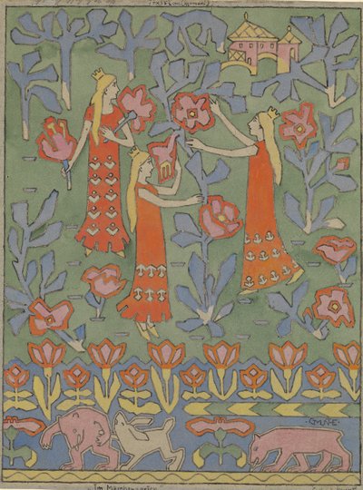 Three Princesses by Gerhard Munthe