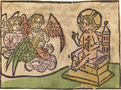 Christ Child with Three Angels by German 15th Century