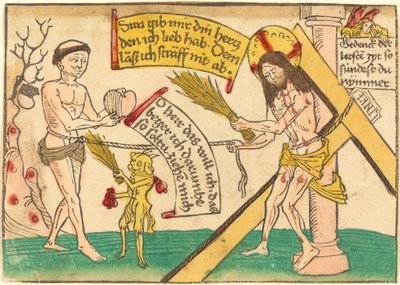 Jesus Attracting the Faithful to Heart by German 15th Century