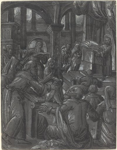 Christ Disputing with the Doctors by German 16th Century