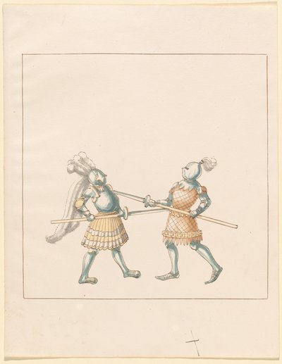 Freydal, The Book of Jousts and Tournament of Emperor Maximilian I: Combats on Foot (Jousts)(Volume III): Plate 148 by German 16th Century
