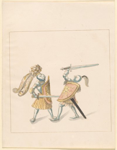 Freydal, The Book of Jousts and Tournament of Emperor Maximilian I: Combats on Foot (Jousts)(Volume III): Plate 161 by German 16th Century