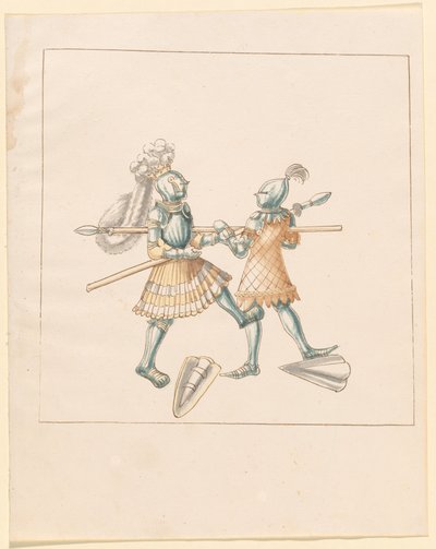 Freydal, The Book of Jousts and Tournament of Emperor Maximilian I: Combats on Foot (Jousts)(Volume III): Plate 151 by German 16th Century
