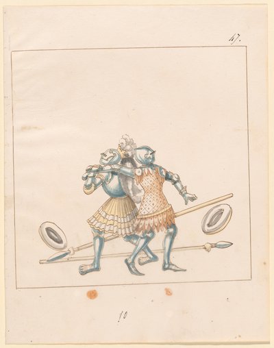 Freydal, The Book of Jousts and Tournament of Emperor Maximilian I: Combats on Foot (Jousts)(Volume III): Plate 152 by German 16th Century