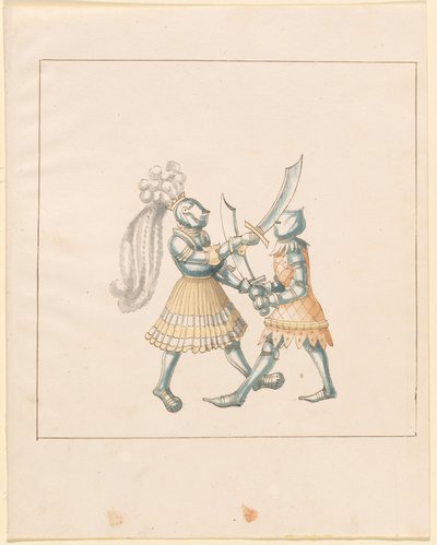 Freydal, The Book of Jousts and Tournament of Emperor Maximilian I: Combats on Foot (Jousts) (Volume III): Plate 153 by German 16th Century