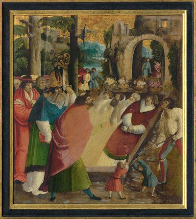 Finding of the Relics of Saint Stephen the First Martyr, ca 1515 by German Master