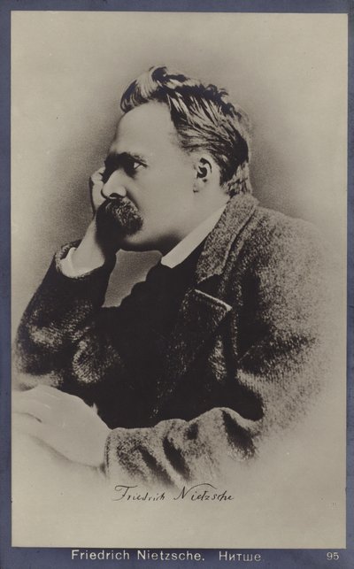 Friedrich Nietzsche (1844-1900), German Philosopher and Writer by German Photographer