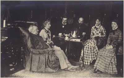 Portrait of Richard Wagner with Friends and Family by German Photographer