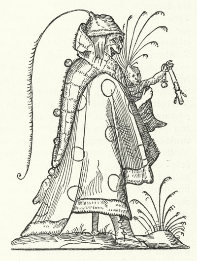 A character from the book Les Songes drolatiques de Pantagruel (The Comical Dreams of Pantagruel) by Richard Breton by German School
