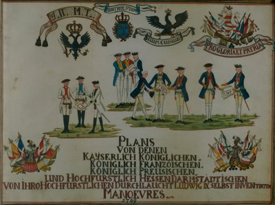 A Collection of Maneouvre Plans of Louis IX of Hesse-Darmstadt by German School