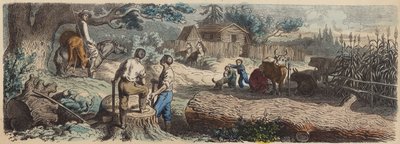 A New Settlement in the American West by German School