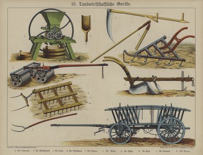 Agricultural Equipment by German School
