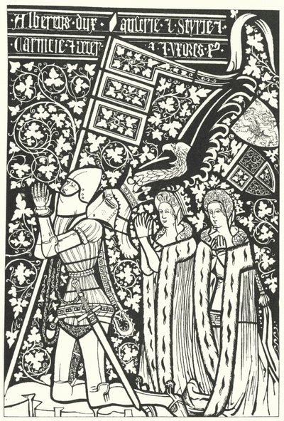Albert III, Duke of Austria, with His Two Wives, Elisabeth of Bohemia and Beatrice of Nuremberg by German School