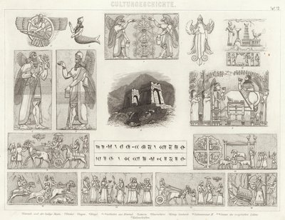 Ancient Assyria (Illustration for Bilder-Atlas) by German School