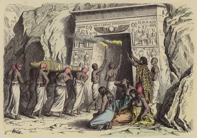 Ancient Egyptian Burial by German School