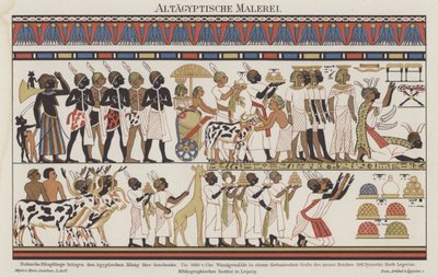 Ancient Egyptian painting by German School