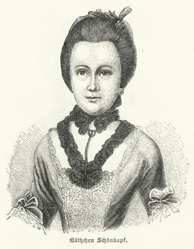 Anna Katharina Schoenkopf (1746-1810), Inspiration for German Author Johann Wolfgang Goethe