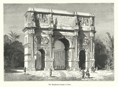 Arch of Constantine, Rome by German School