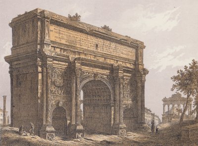 Arch of Septimius Severus, Rome by German School