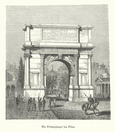 Arch of Titus, Rome by German School