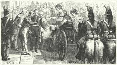 Arrival of Queen Caroline in London by German School