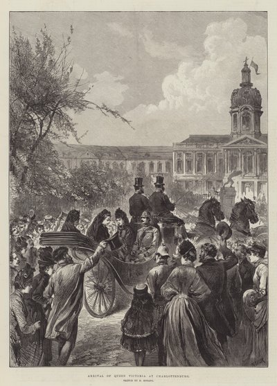 Arrival of Queen Victoria at Charlottenburg by German School