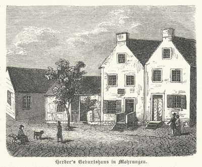 Birthplace of the German author, philosopher and Lutheran theologian Johann Gottfried von Herder, Mohrungen by German School