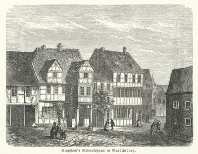 Birthplace of the poet Friedrich Gottlieb Klopstock, Quedlinburg, Germany by German School
