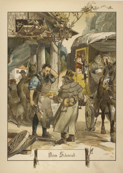 Blacksmith by German School