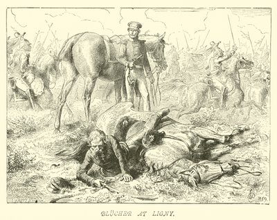 Blucher at Ligny by German School