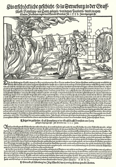 Burning of Witches in the County of Regenstein, in the Harz, Germany by German School
