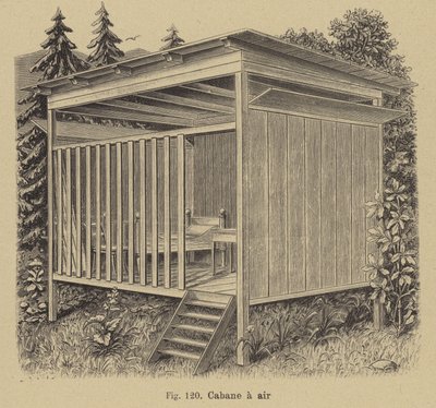 Cabin open to the air by German School