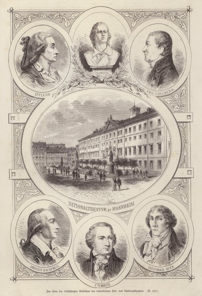 Centenary of the Court and National Theatres, Mannheim, Germany by German School