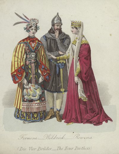 Characters from The Four Brothers by German School