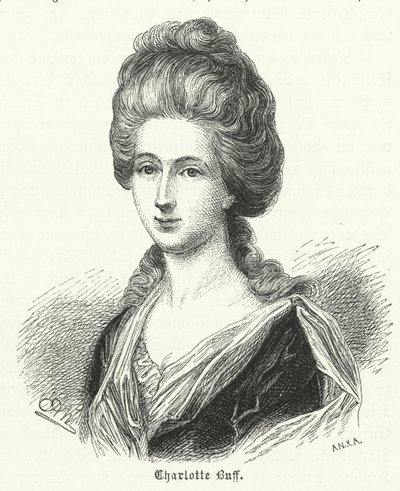 Charlotte Buff, Youthful Acquaintance and Subject of the Love of Johann Wolfgang Goethe by German School