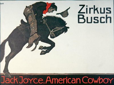 Circus poster of Jack Joyce by German School