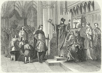 Coronation of Henry the Young King by Roger, Archbishop of York by German School