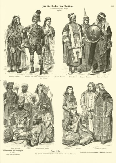 Costumes of Asia by German School