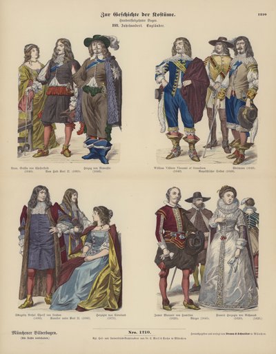 Costumes of English Nobility by German School