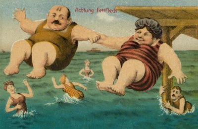 Couple Slipping on Grease and Falling into the Water by German School