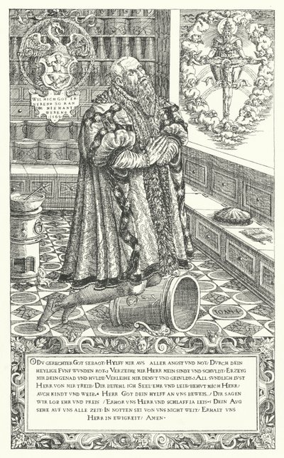 Cyriacus Schnaus, apothecary in 16th Century Nuremberg by German School