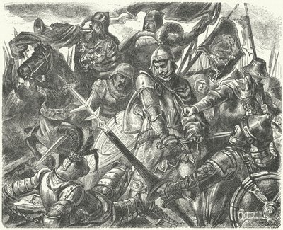 Death of Peter of Castile at the hands of Henry of Trastamara by German School