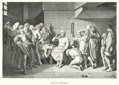 Death of the Ancient Greek philosopher Socrates, 399 BC by German School