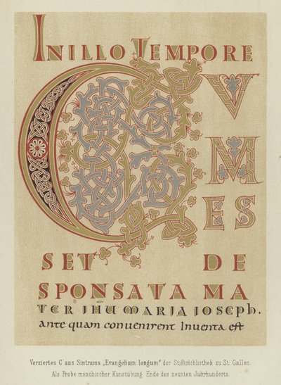 Decorated letter C from Sintram