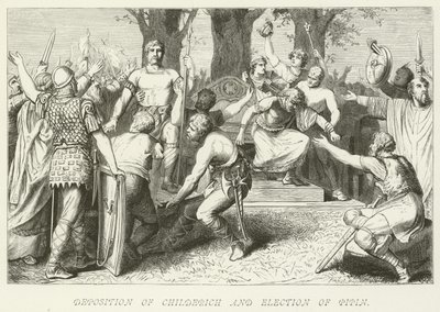 Deposition of Childerich and Election of Pipin by German School