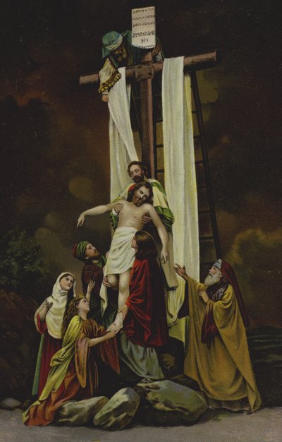 Descent from the Cross by German School