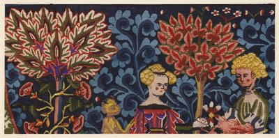 Detail from The Orchard of Love by German School