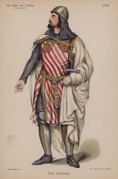Don Garceran, from The Jewess of Toledo by Franz Grillparzer by German School